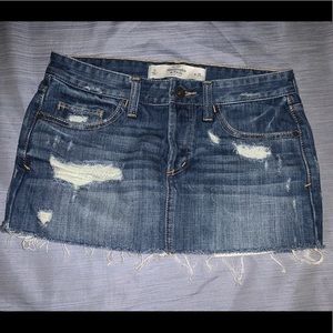 A&F jean skirt
